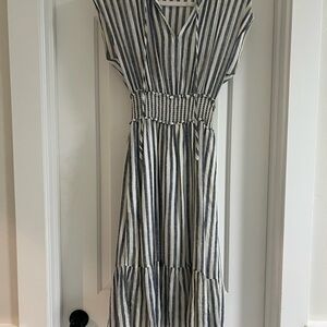 Rails Striped Midi Dress